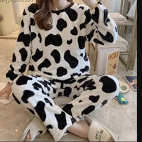 Cow white velvet