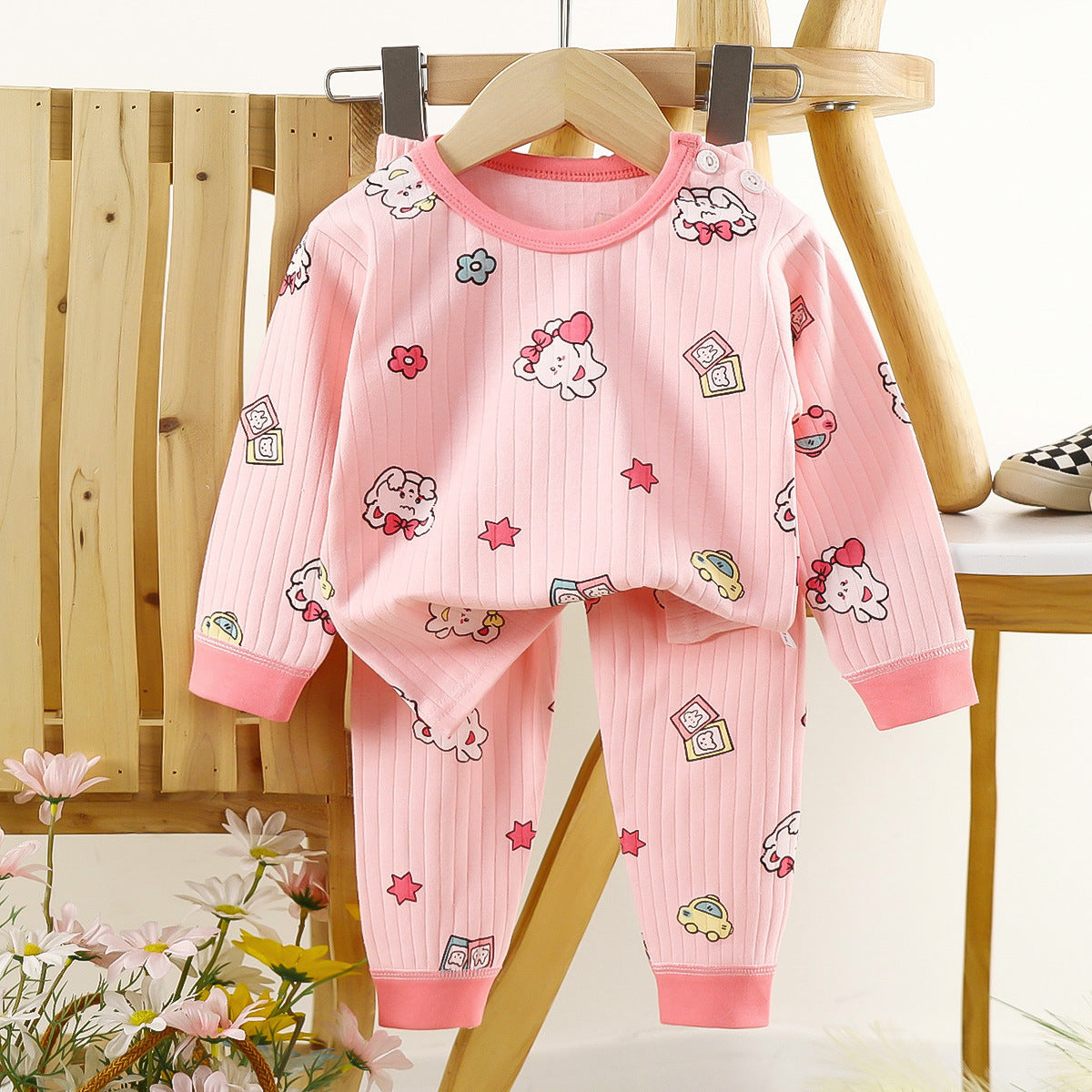 Home Wear Children's Underwear Pure Cotton Suit