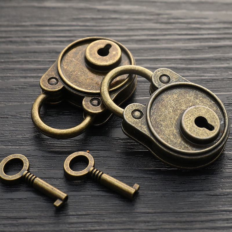 Chinese Retro Laptop Luggage Belt Padlock With Key Suitcase Lock Hardware