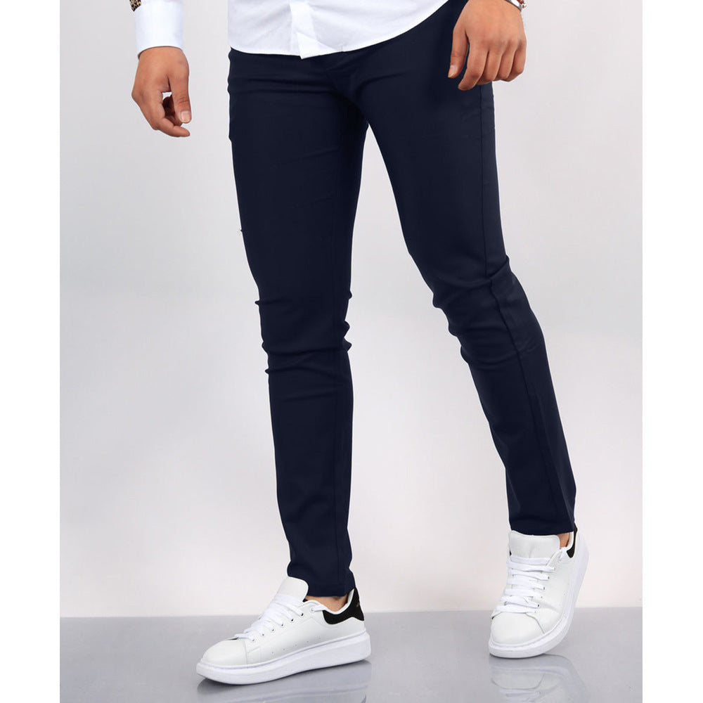 Men’s Chinese Linen Pants – Retro Loose Straight-Leg Casual Trousers