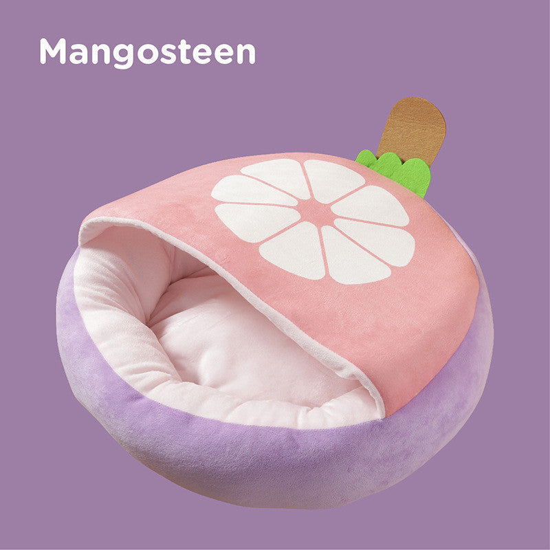 Pet Fruit Quilt Nest Keeps Warm In Autumn And Winter