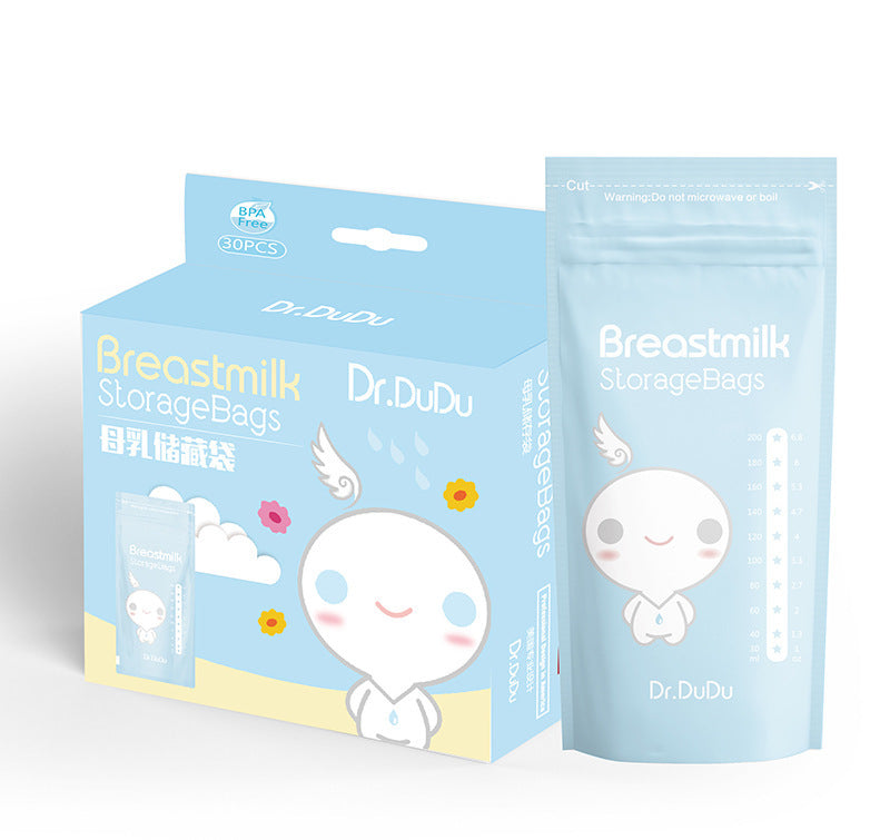 200mL Breast Milk Storage Bags – Leakproof & Pre-Sterilized (30pcs)