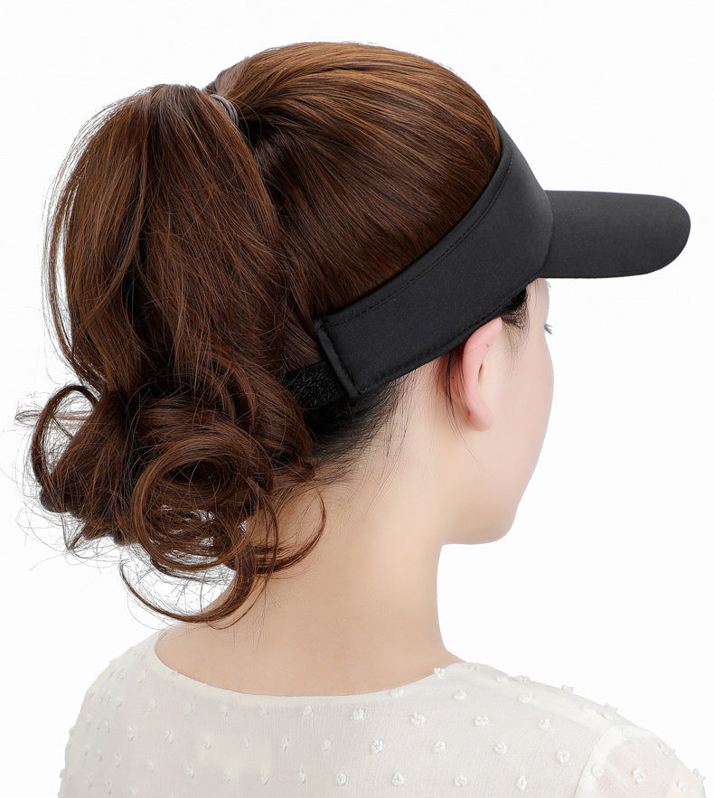 Women's High-temperature Fiber Hat Wig