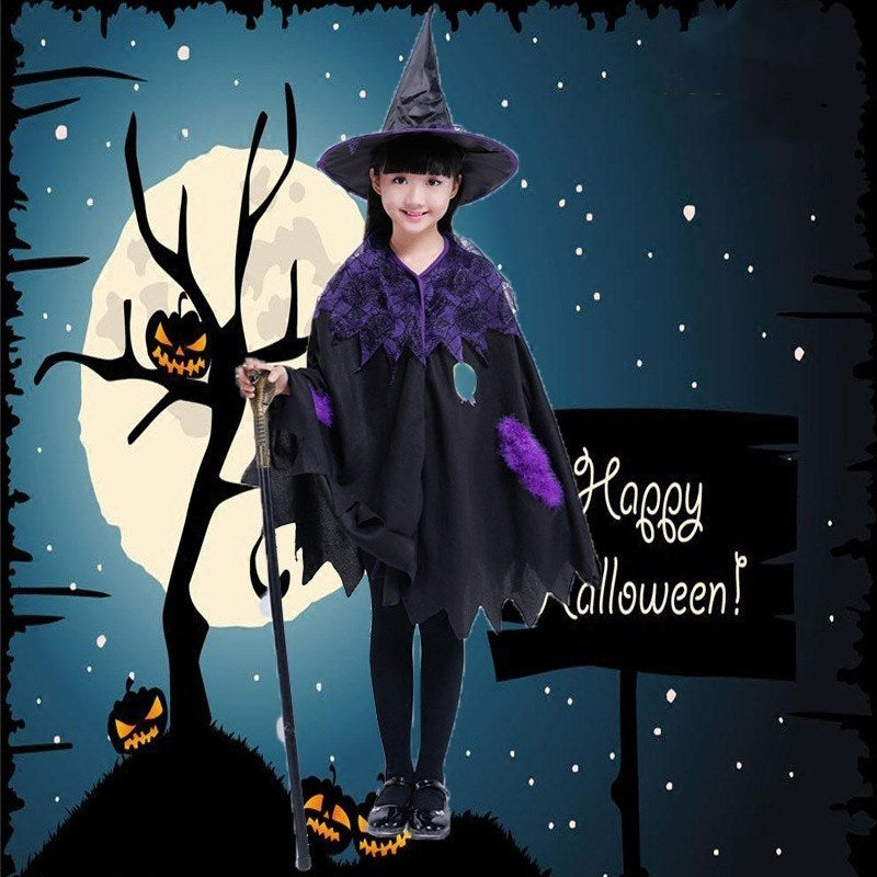 Halloween Princess Costume for Children Kids Dress Up Outfit