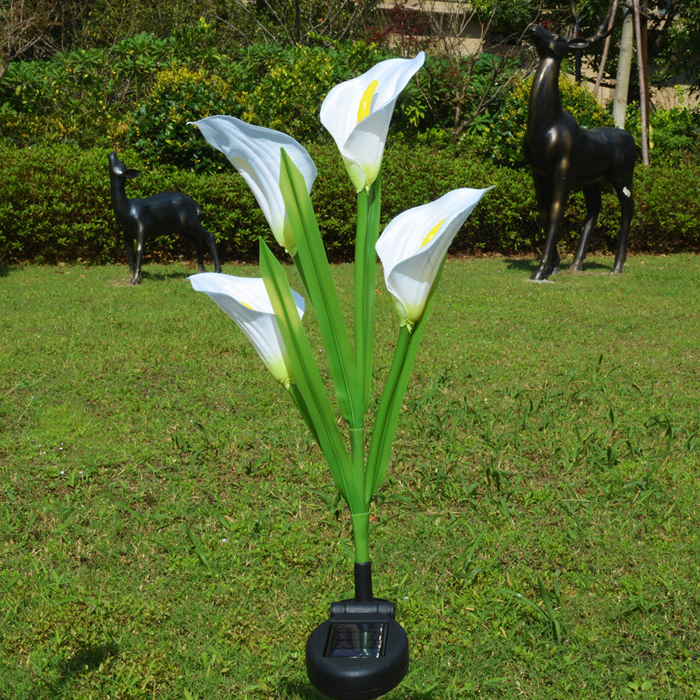 Solar Garden Outdoor Lamp ABS Silk Stainless Steel IP65