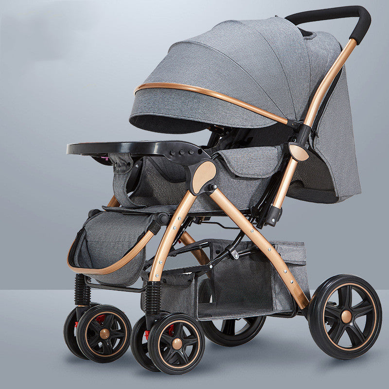 Lightweight Foldable Baby Stroller – One-Hand, Travel-Friendly