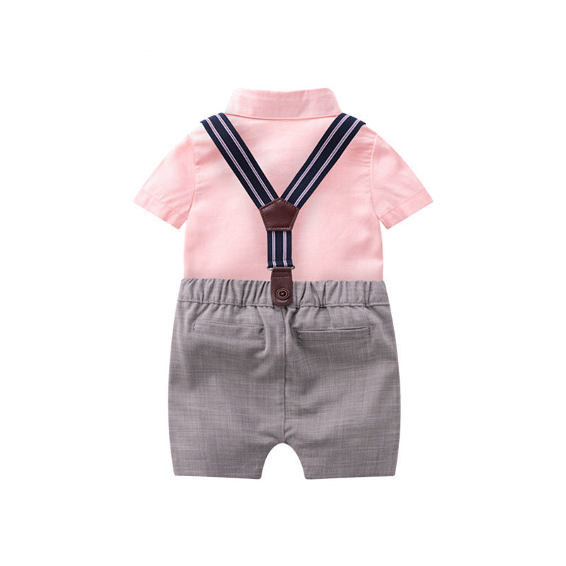 Baby Gentleman Suit – Summer Short-Sleeved Baby Clothes