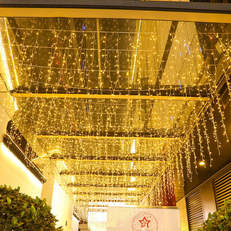 Low Voltage Solar Icicle String Lights Outdoor Waterproof Decoration