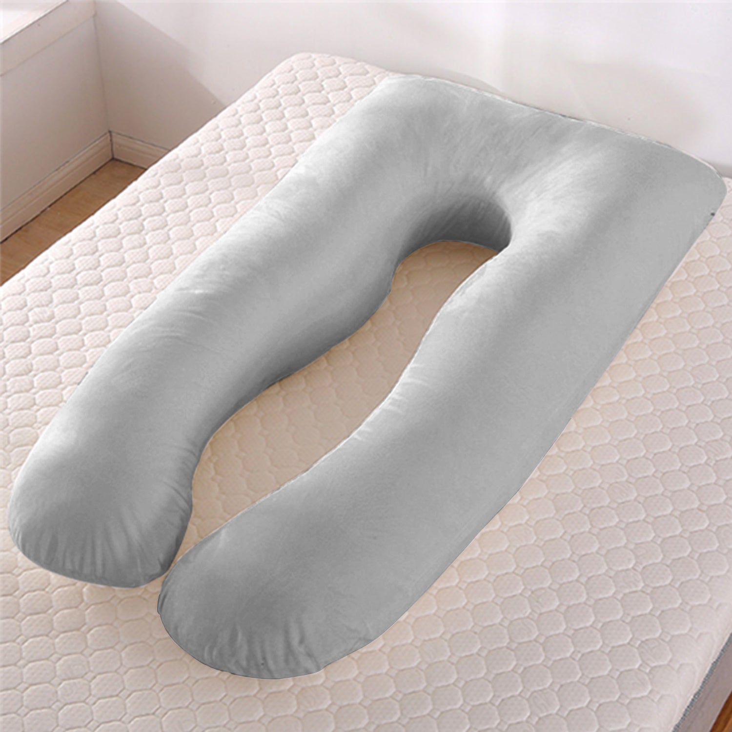Summer U-Shaped Maternity Pillow – Ice Silk Cooling Pregnancy Support Pillow