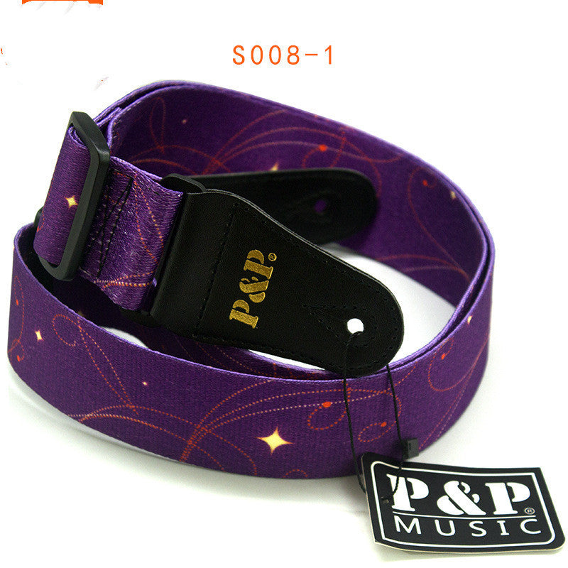Guitar Strap Printed Starry Sky Instrument Accessories