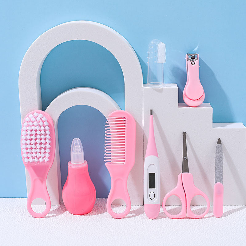 8-Piece Baby Nail Care Set – Nail Clippers, Scissors & Grooming Tools in EVA Bag