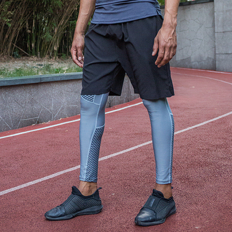 Men’s Stretch Quick-Dry Compression Leggings – Training Sports Pants