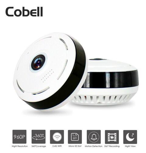 Cobell 960P WiFi Panoramic IP Camera – 360° Fisheye Night Vision VR CCTV