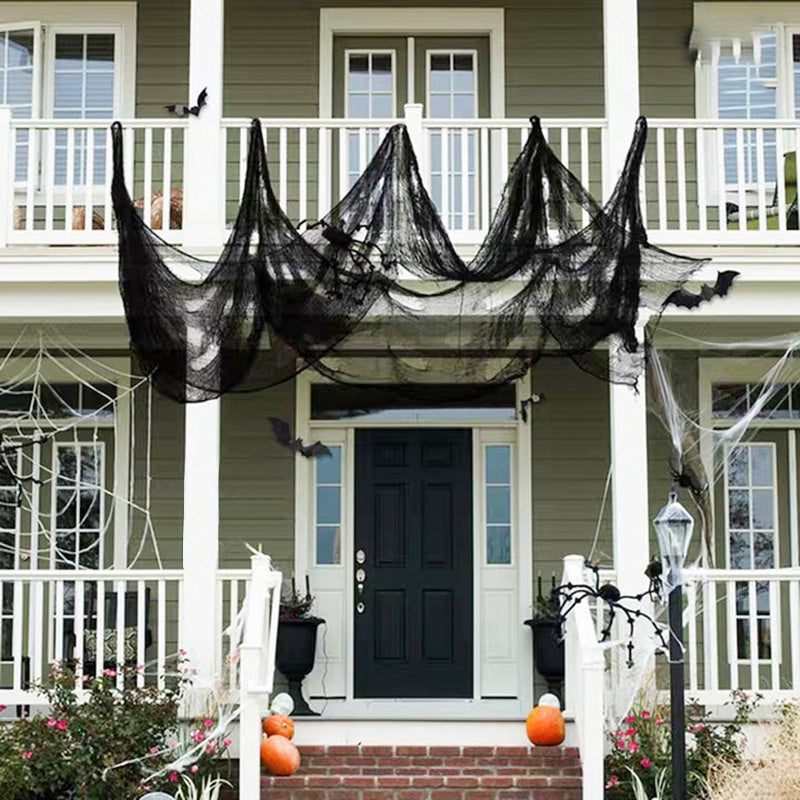 Halloween Gauze Decoration – Spooky Fabric Prop for Haunted House and Party Displays