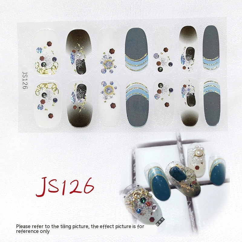 Three-dimensional Craft Crystal Nail Oil Film Crystal Glass Nail Sticker
