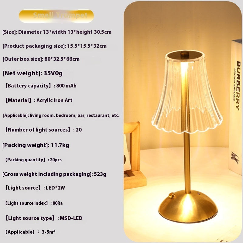 Simple Retro USB Rechargeable LED Desk Lamp