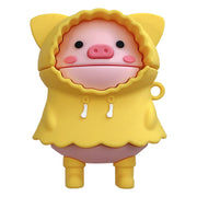 Compatible with Apple, Cute raincoat pig earphone set