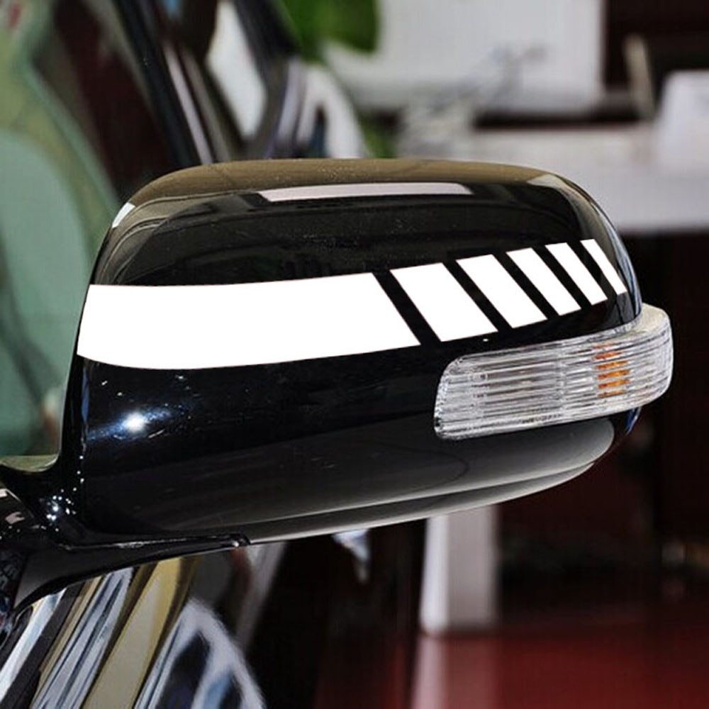 Rearview Mirror Car Sticker – Waterproof Reflective Decal