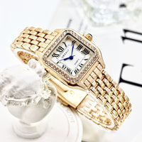 Gold And White With Diamond