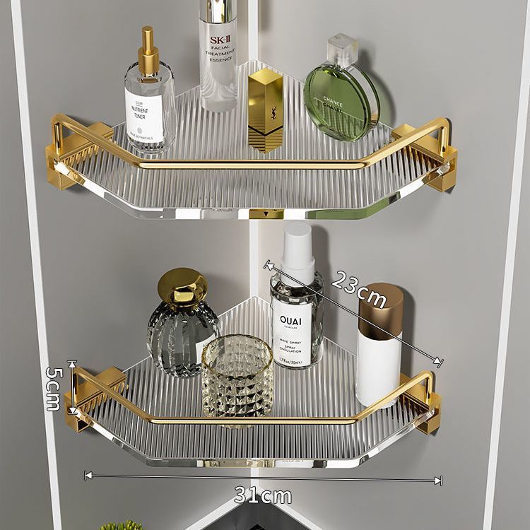 Clear Acrylic Bathroom Shelves – Wall-Mounted Floating Organizer