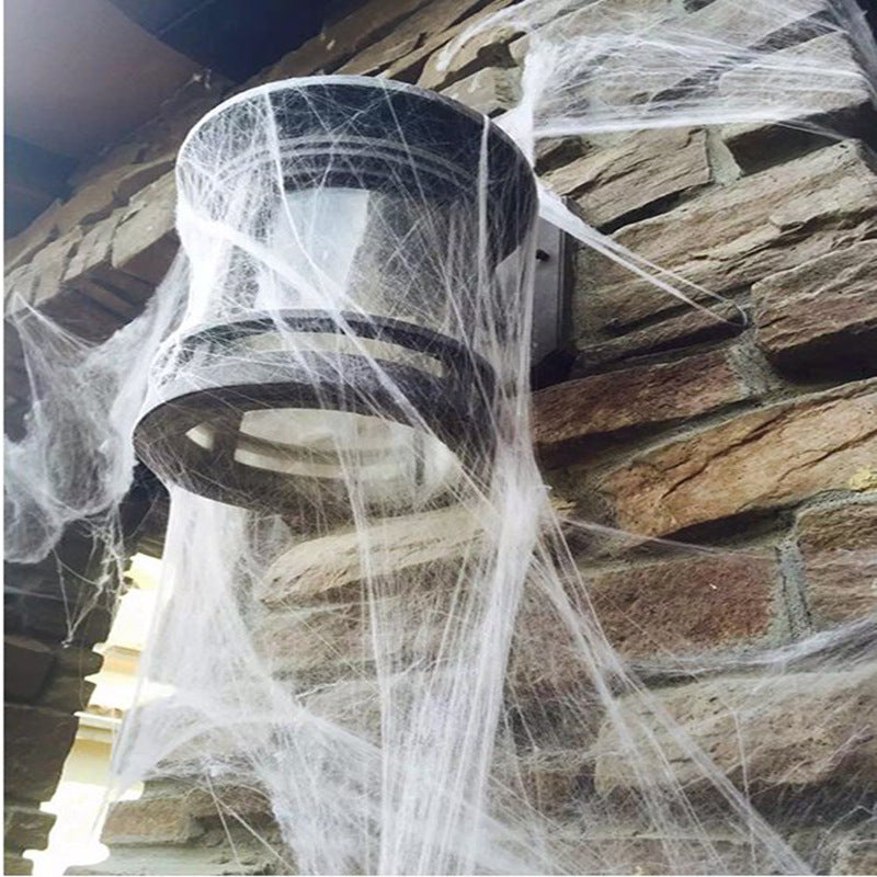 Halloween Decoration Scene Spider Cotton Web Props