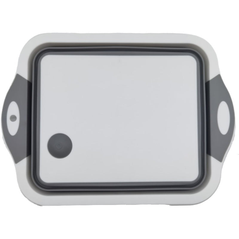 Multifunctional Folding 3-in-1 Kitchen Sink Chopping Board with Wash Basin and Strainer