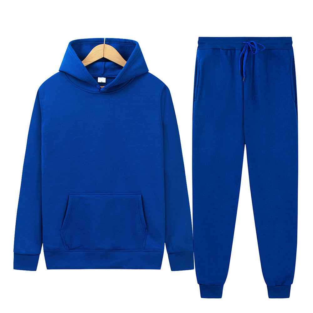 Men's Sport Suit Solid Color Light Board Fleece Warm