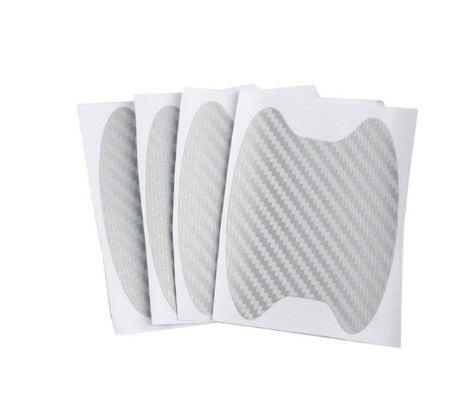 4pcs Carbon Fiber Car Door Handle Stickers – Scratch-Resistant