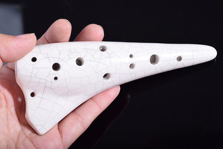 Submarine small Ocarina 12 hole treble C adjustable porcelain flute