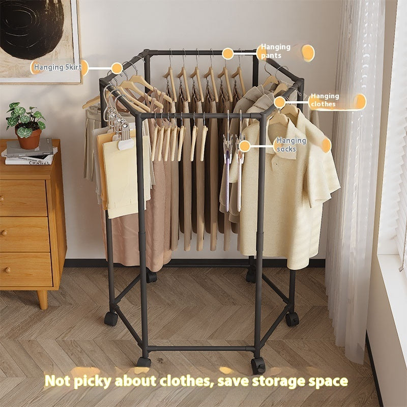 Home Fashion Six-side Rotating Floor Hanger