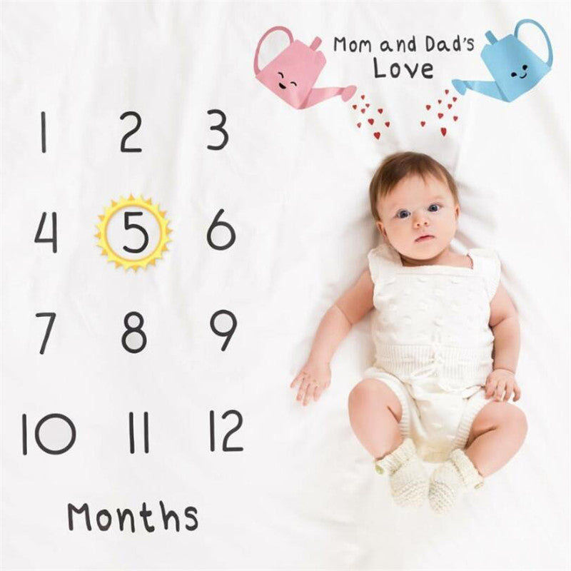 Unisex Baby Cozy Creative Photo Blanket Polyester 100x100cm