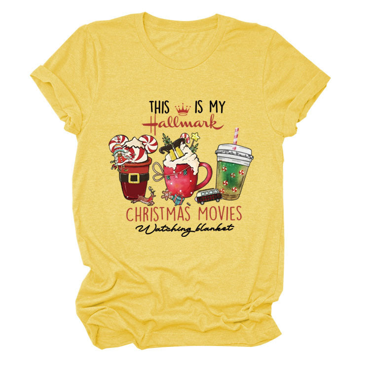 This Is My Hallmark Letter Christmas Crewneck T-Shirt Women
