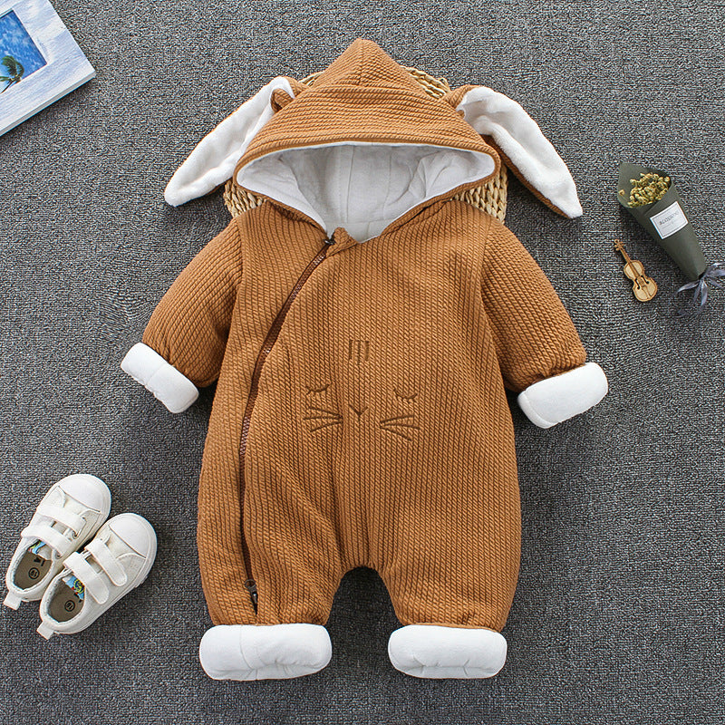 Autumn Winter Baby Snowsuit – Newborn Warm Cotton Romper Jumpsuit Jacket for Boys and Girls