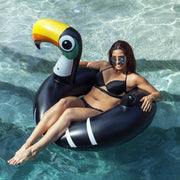 Gasbill Swimming Ring Large PVC Thickening Black