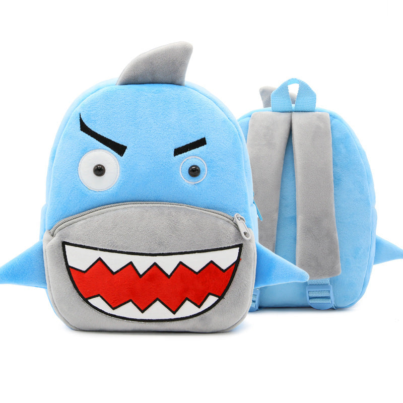 Cute Plush Kindergarten Backpacks – Cartoon Animal School Bags for Children