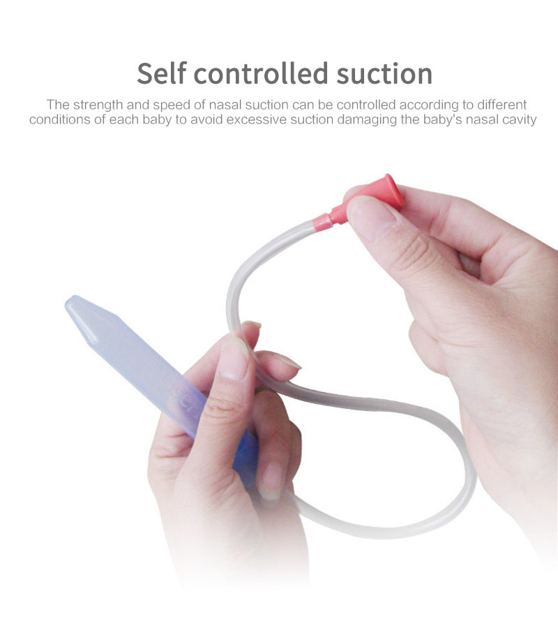 Baby Mouth Suction Nasal Aspirator – Gentle Nose Cleaner with Anti-Backflow Design