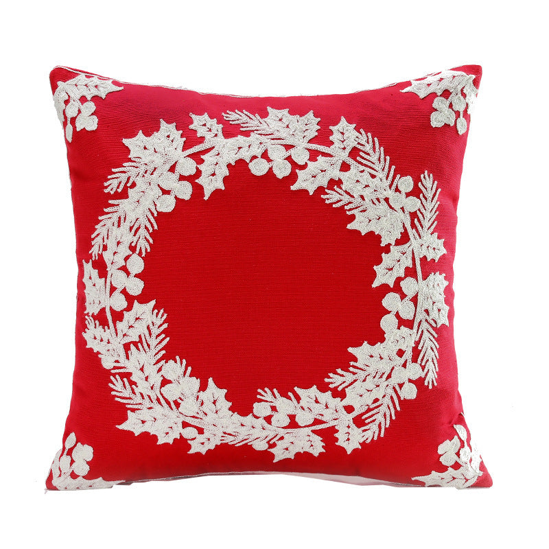 Santa Claus Tree Snowman Sofa Cushion Cover Pillow Case