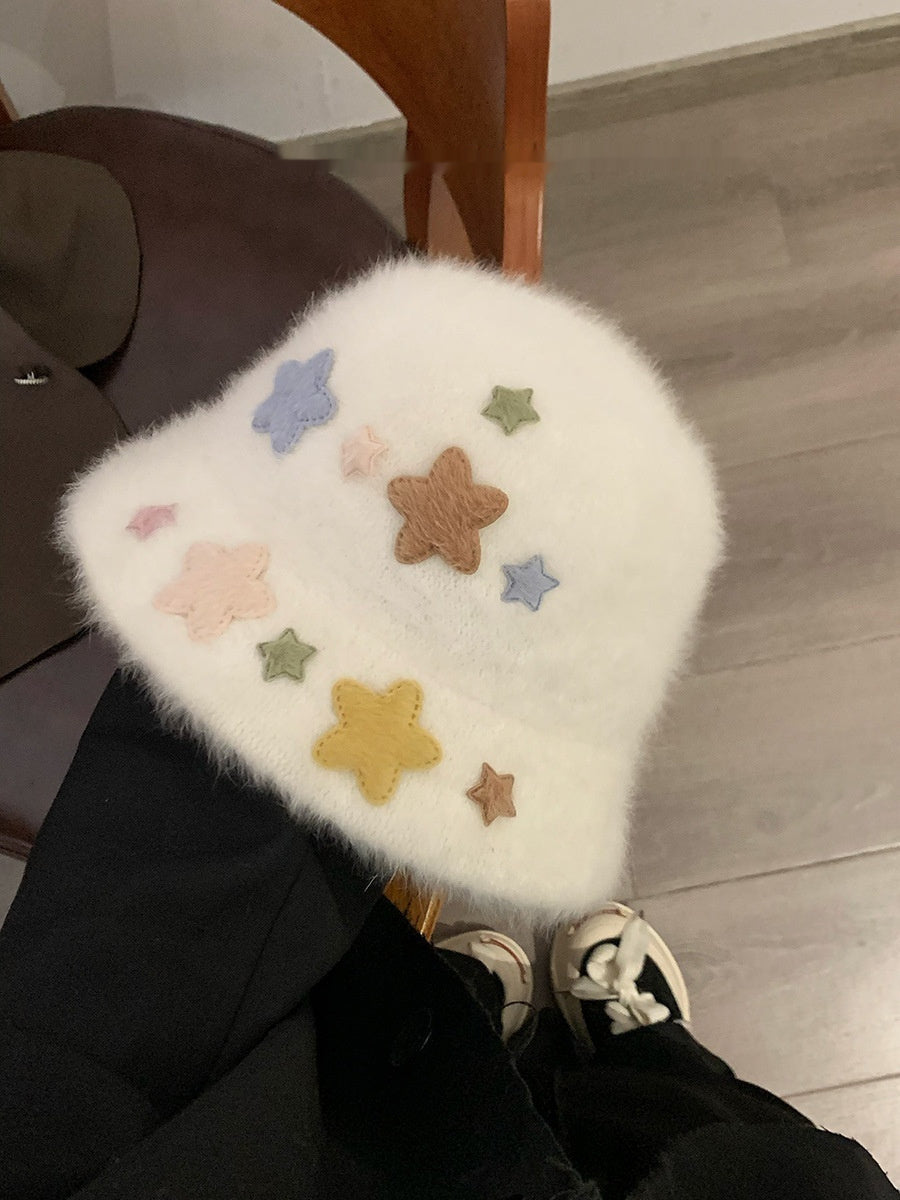 Autumn And Winter Make Your Face Look Smaller Plush Fisherman Hat Warm