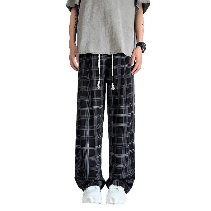 Fall Winter Men’s Straight Pants – Casual Warm Business Trousers