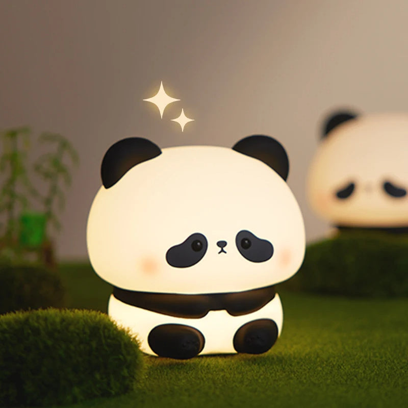 Silicone Panda LED Night Light USB Rechargeable With Timer