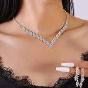 Bridal Wedding Hair Accessories, Necklace, and Earring Set