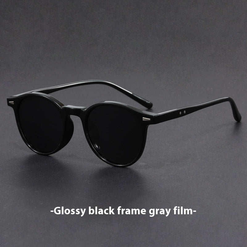 Ultra-Light Round Retro Sunglasses – UV Protection