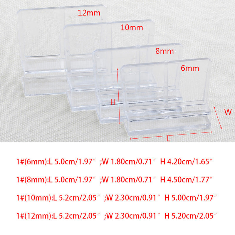 Acrylic Support Frame Aquarium Bracket6MM 8MM 10MM 12MM