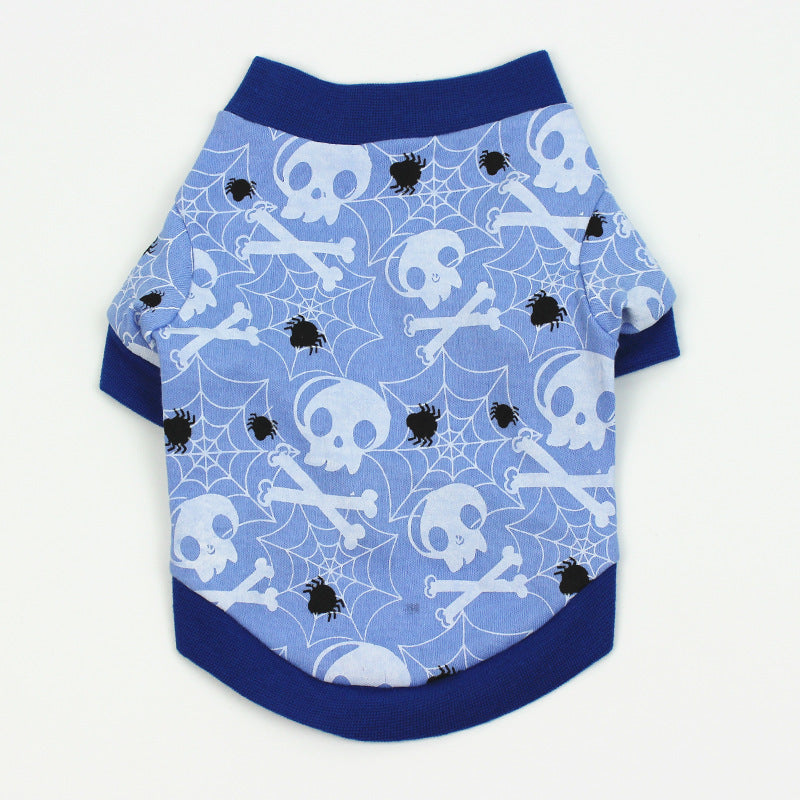 Cartoon Print Spring/Summer Dog T-Shirt – Teddy/Bichon Pet Costume