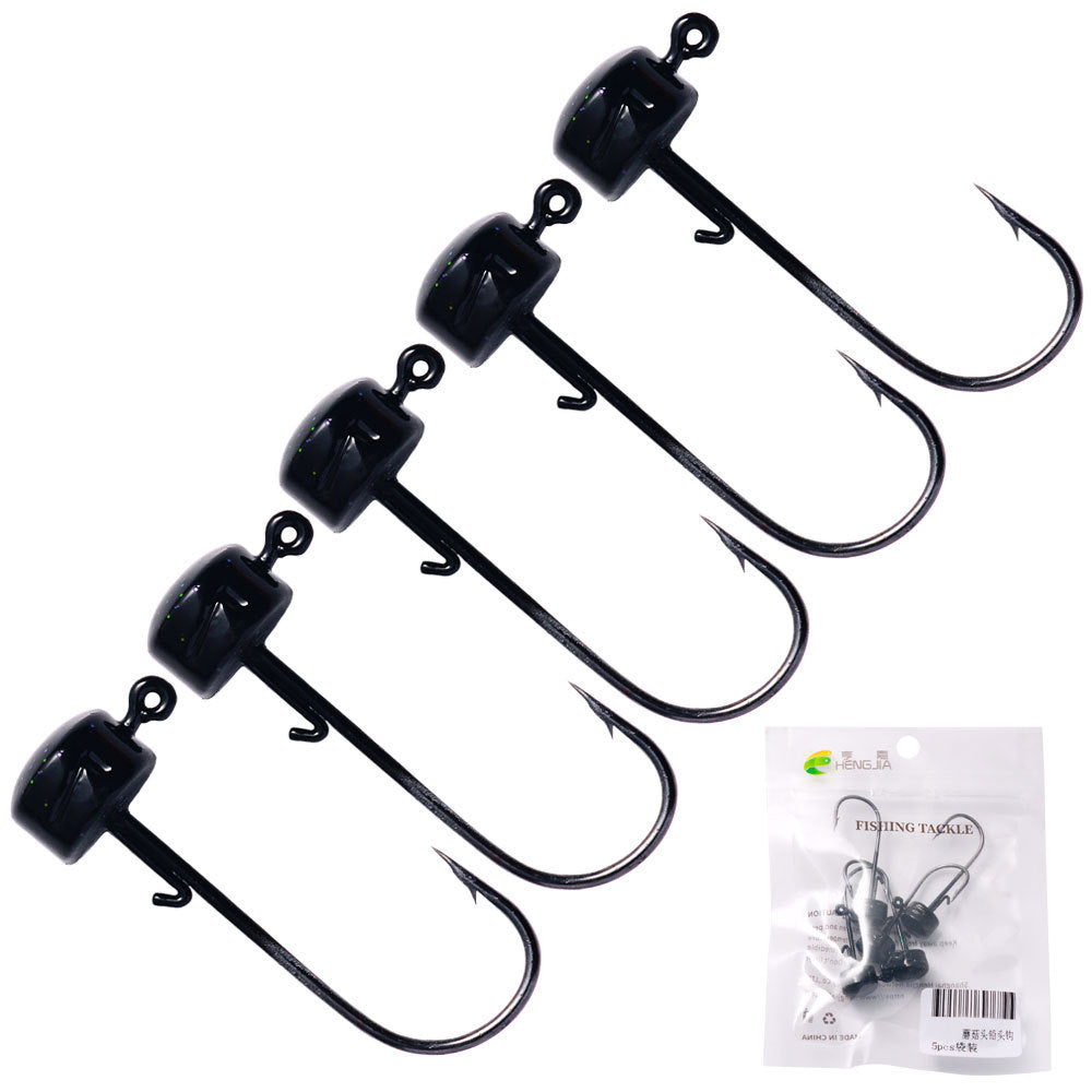 Mushroom-shaped Haircut Fishhook Jig Hook Suit Accessories