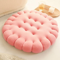 Round Biscuit Cushion Pink