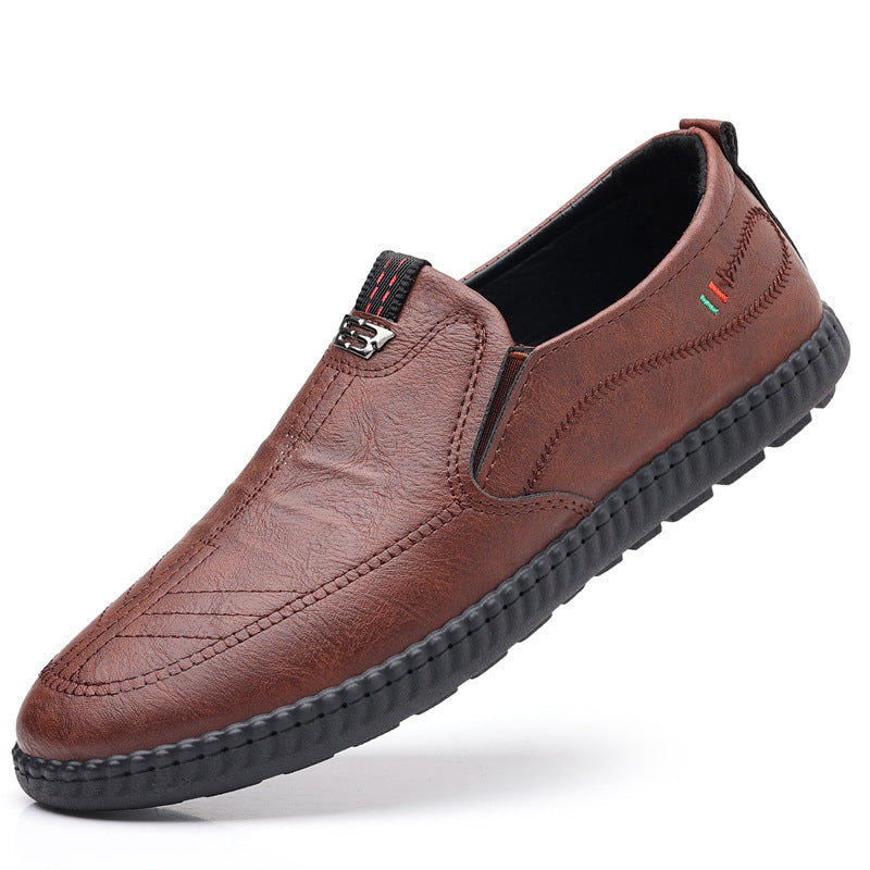 Spring And Summer Versatile Casual Middle-aged Men's Leather Shoes