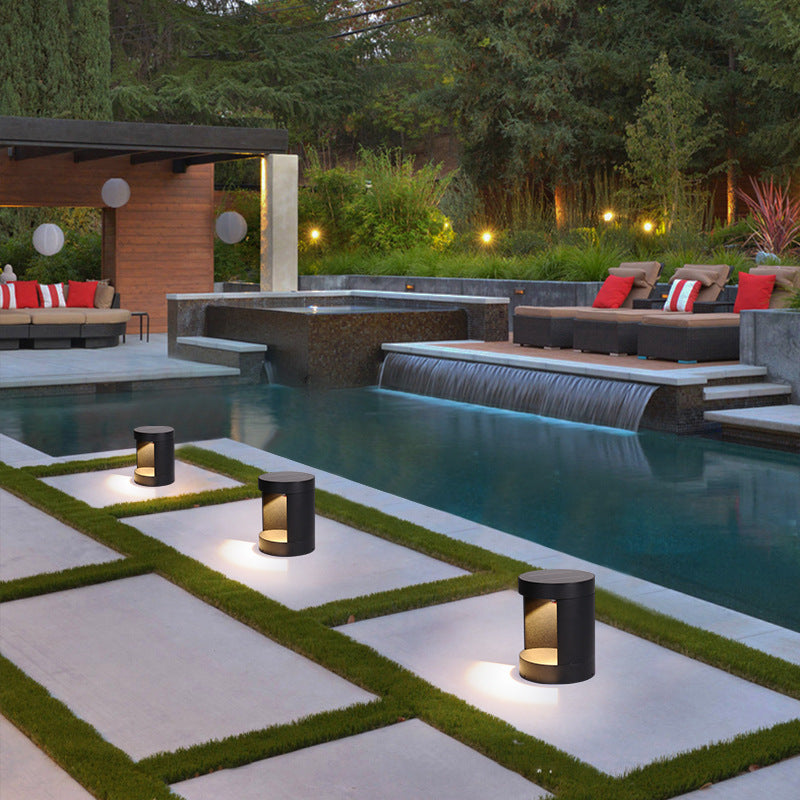 LED Solar Outdoor Waterproof Single-Sided Luminous Lawn Lamp – Park & Villa Courtyard Semicircle Lighting