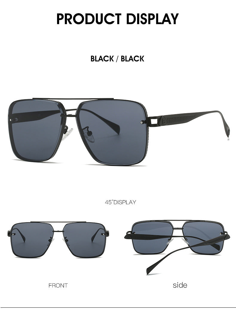 Men's Casual Metal Frame Sunglasses