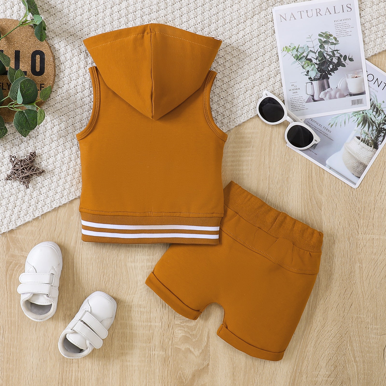 Fashion Children's Zip-up Shirt Suit